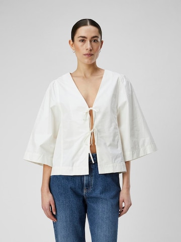 OBJECT - Blusa 'Demi' en blanco: frente