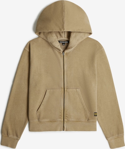 G-STAR Sweat jacket - 'Washed Zip Relaxed Hoodie' in sand, Produktansicht