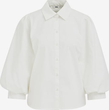 Camicia da donna di WE Fashion in bianco: frontale