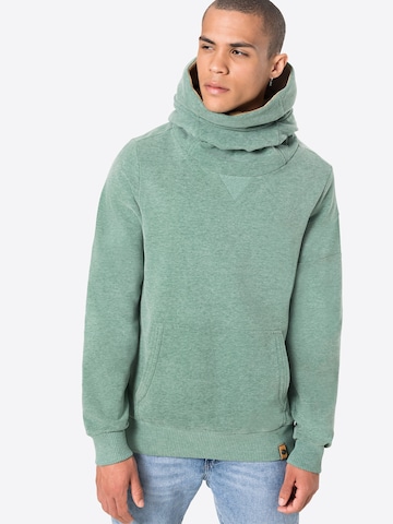 Sweat-shirt 'Wat ne Pflaume' Fli Papigu en vert : devant