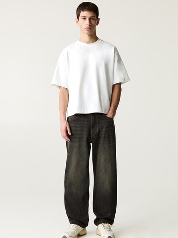 Pull&Bear Baggy Farmer - fekete