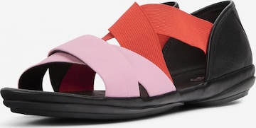 CAMPER Ballet Flats with Strap 'Right Nina' in Pink: front