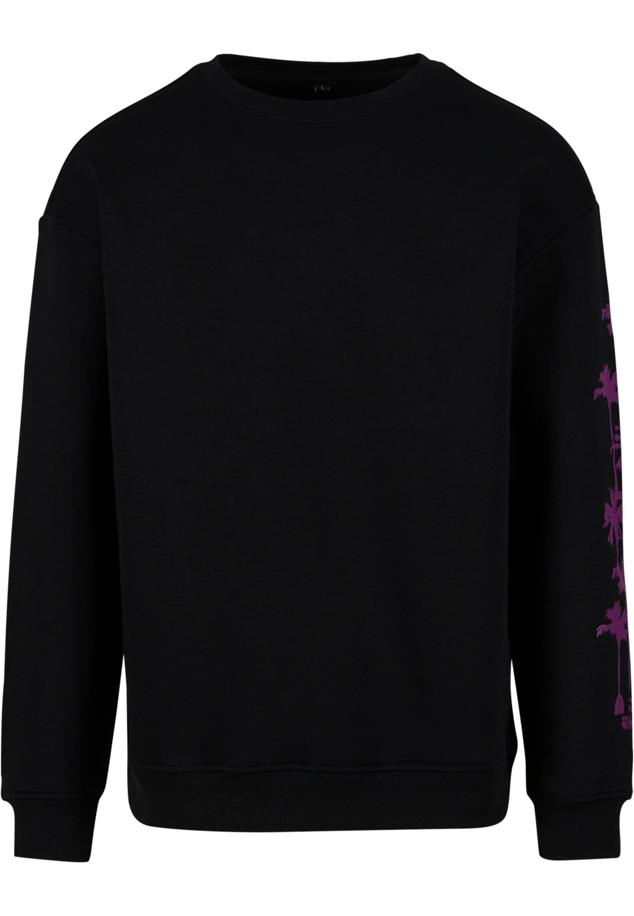 Just Rhyse Sweatshirt 'Night in Paradise' in Schwarz: Vorderseite