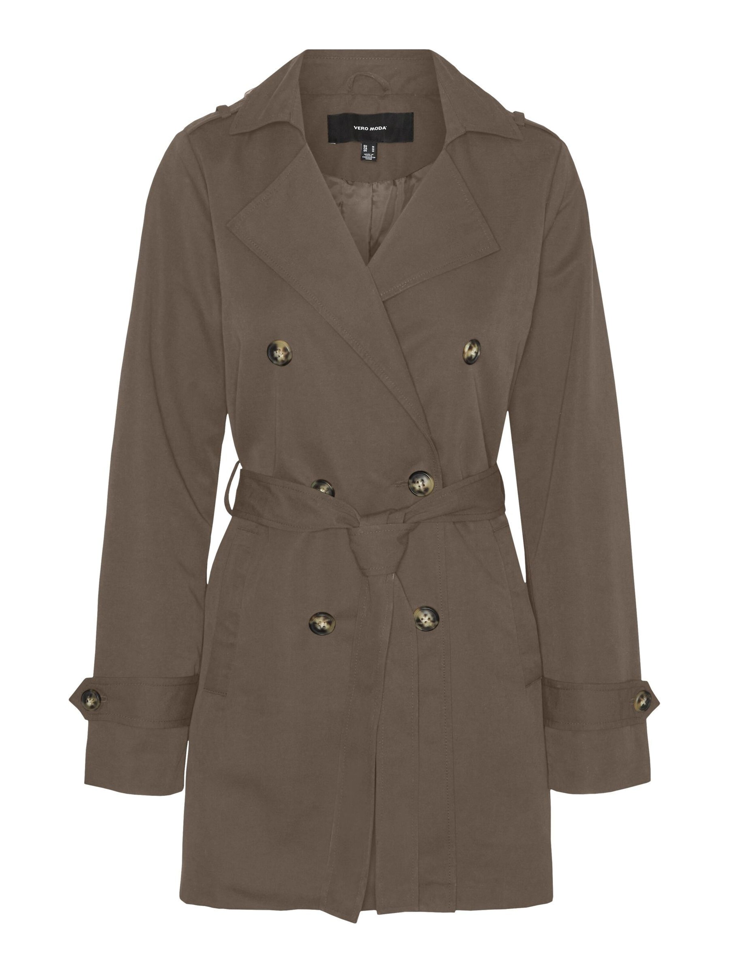 Manteau mi-saison 'Chloe' VERO MODA en marron : devant