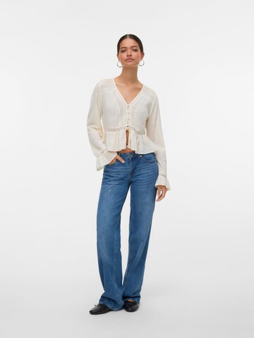 VERO MODA Bluse i beige