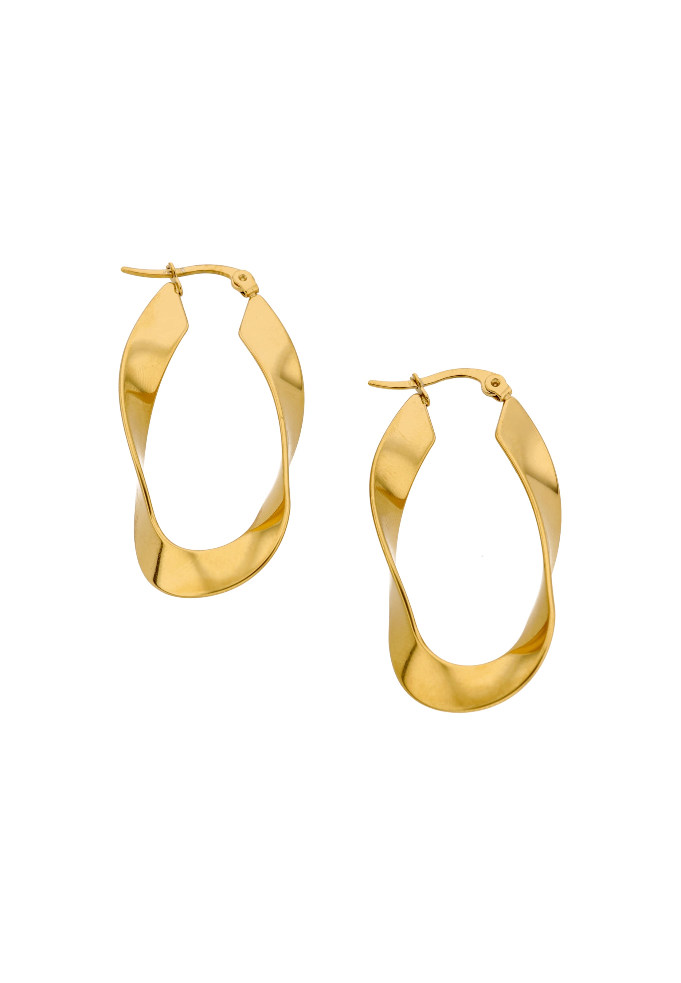 IZIA - Pendientes en oro: frente