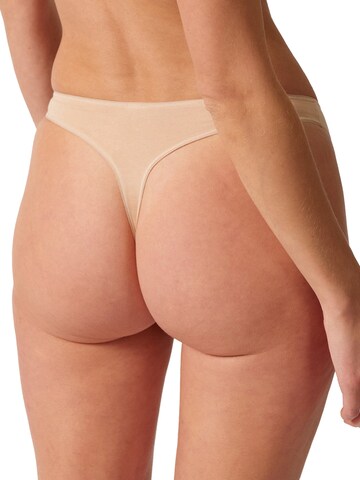 Skiny String '2er P String Advantage Cotton Stretch'‌‌‌‌‌‌‌‌ in Beige