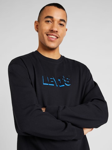 LEVI'S ® Sweatshirt 'Relaxd Graphic Crew' in Black