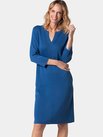 Robes en maille Goldner en bleu : devant