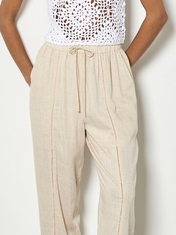 Regular Pantalon Apricot en beige
