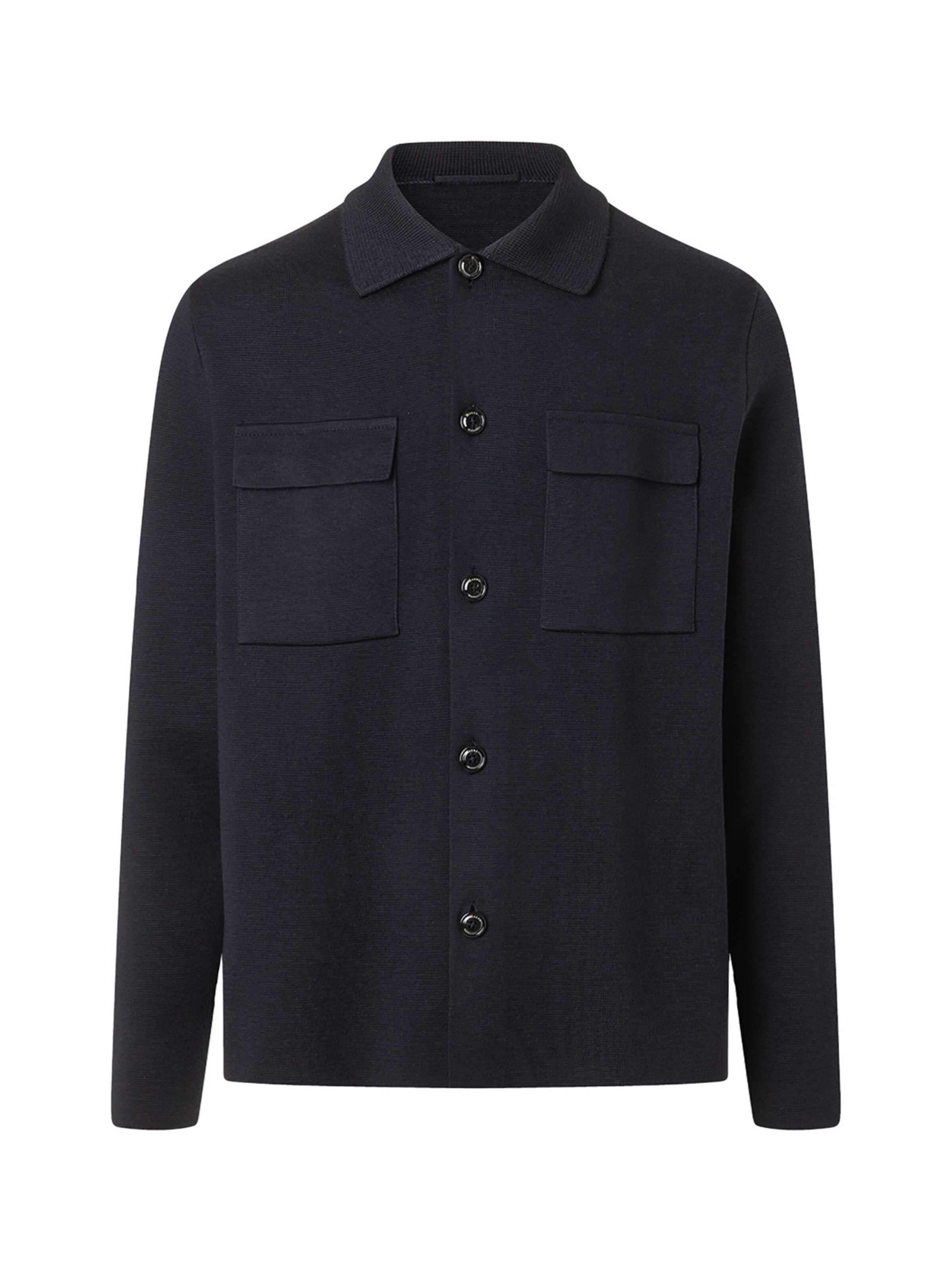 MAERZ Muenchen Knit cardigan in Blue: front