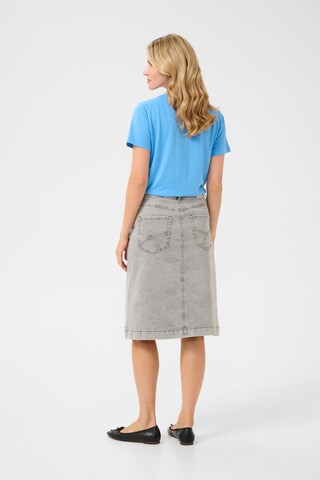 Cream Skirt 'Jannie' in Grey