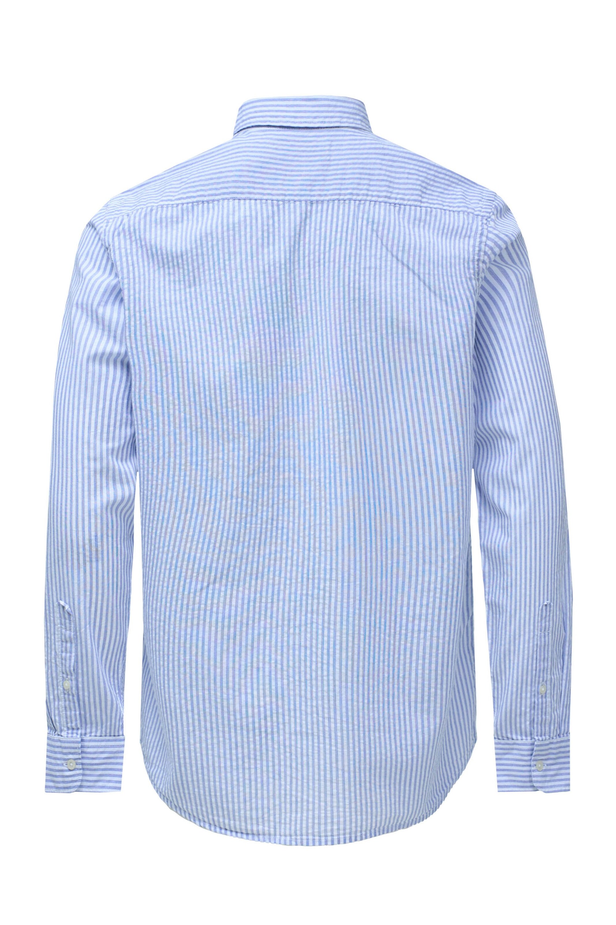 Salsa Jeans Regular Fit Hemd 'Birmingham' in Blau