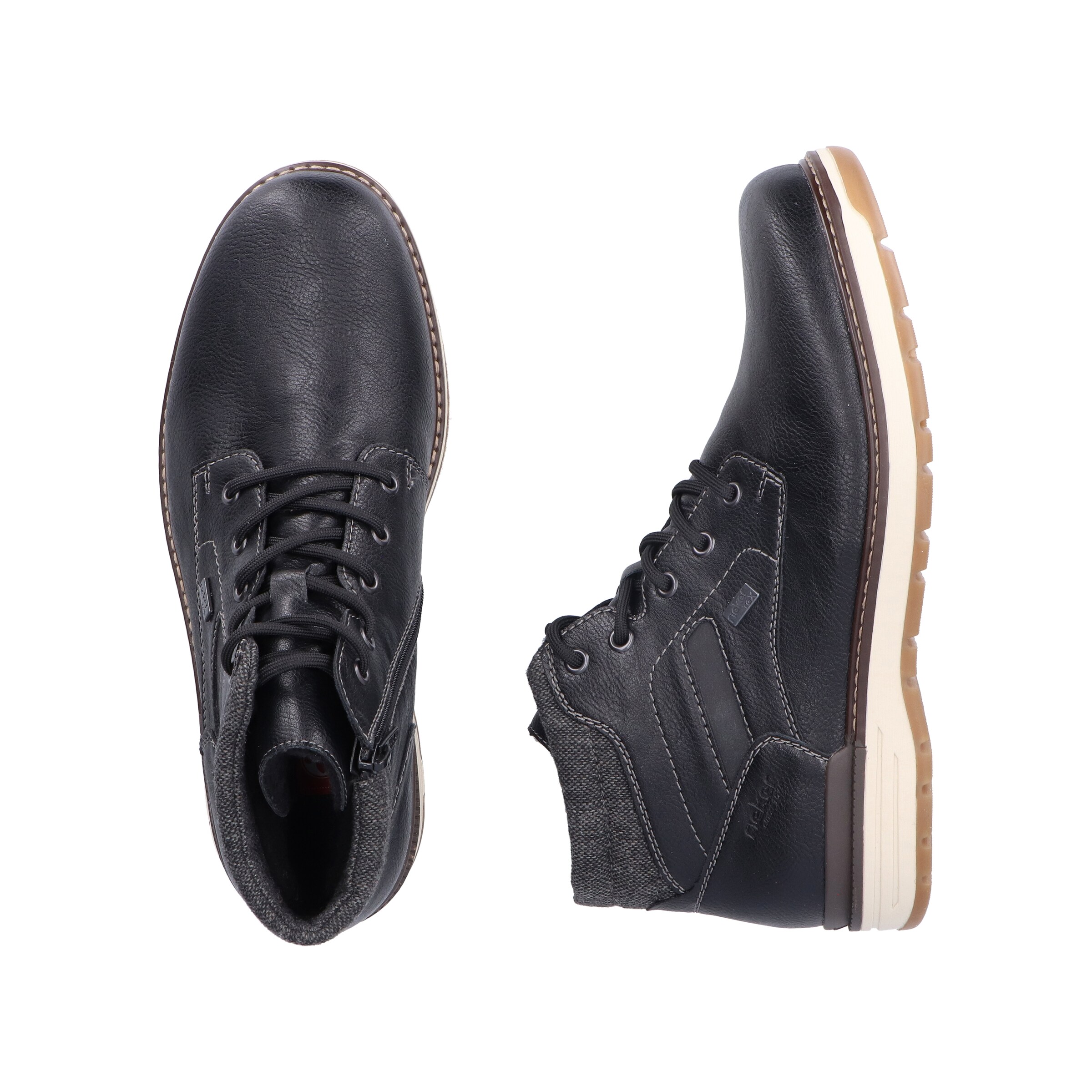 Rieker Schnürboots in Schwarz