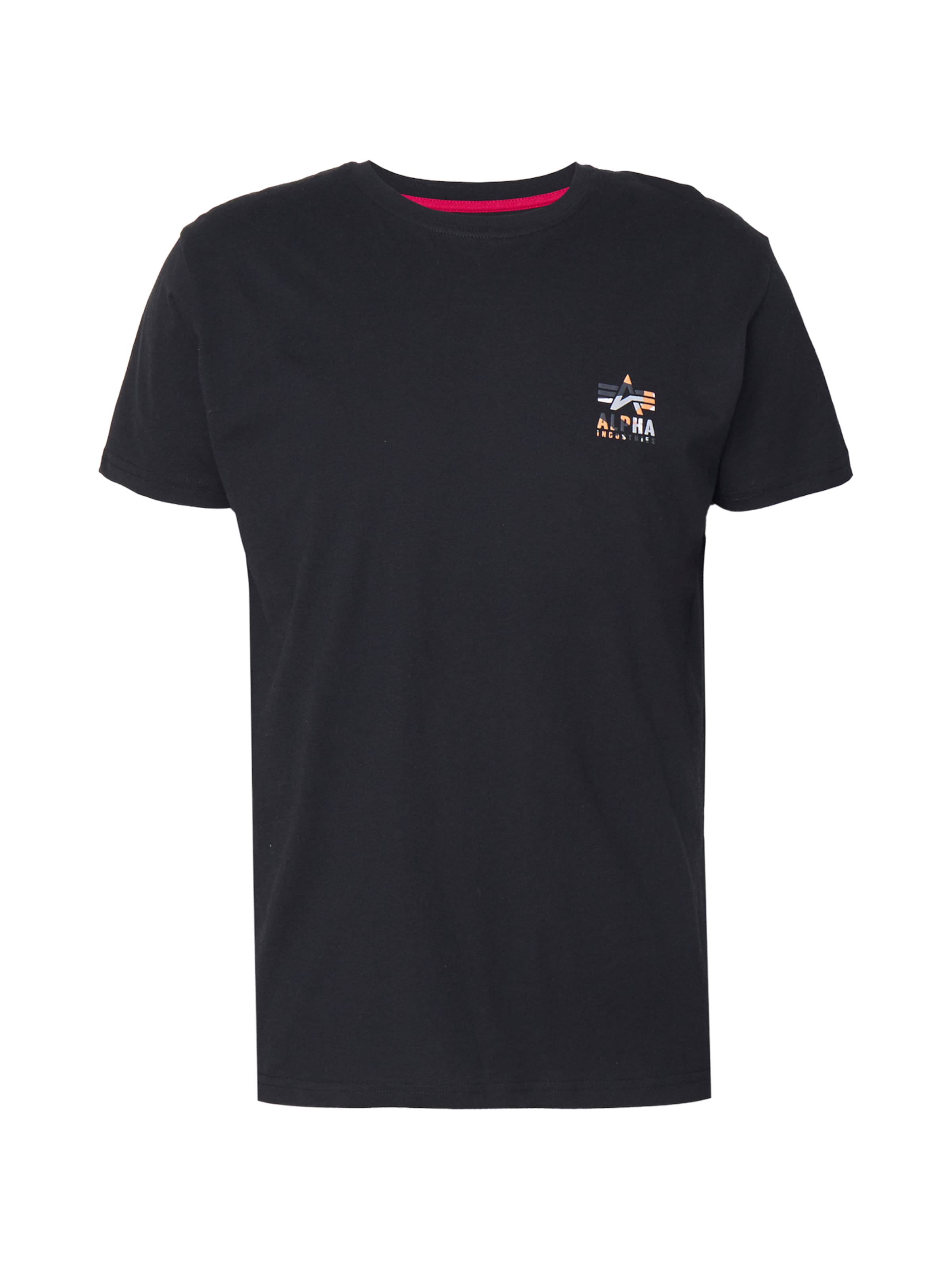 ALPHA INDUSTRIES - Camiseta en negro: frente