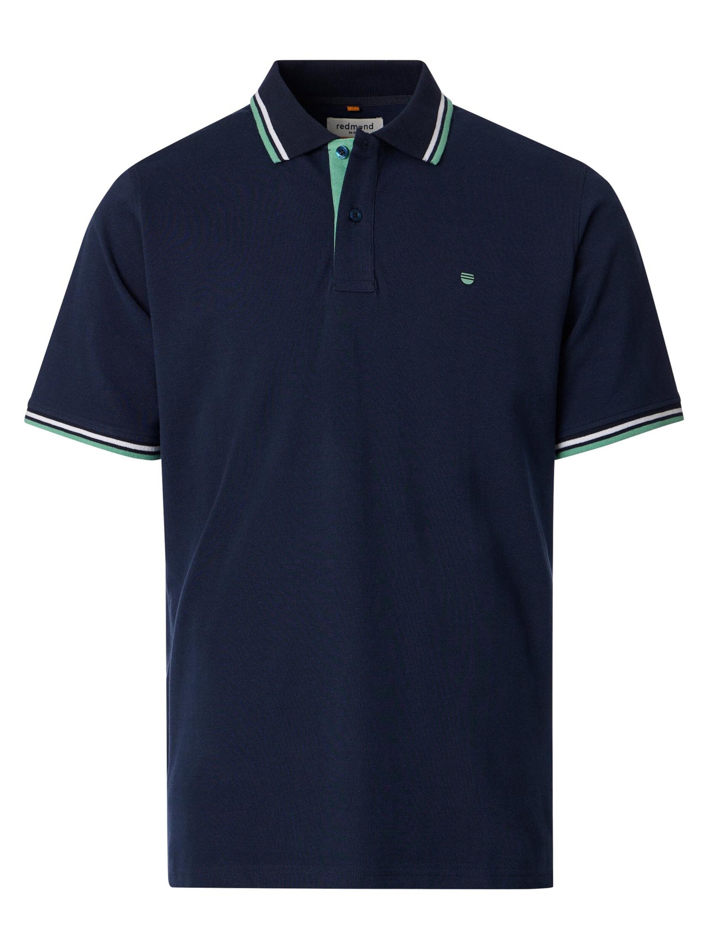 redmond Shirt 'Basic'‌ in Blau: Vorderseite