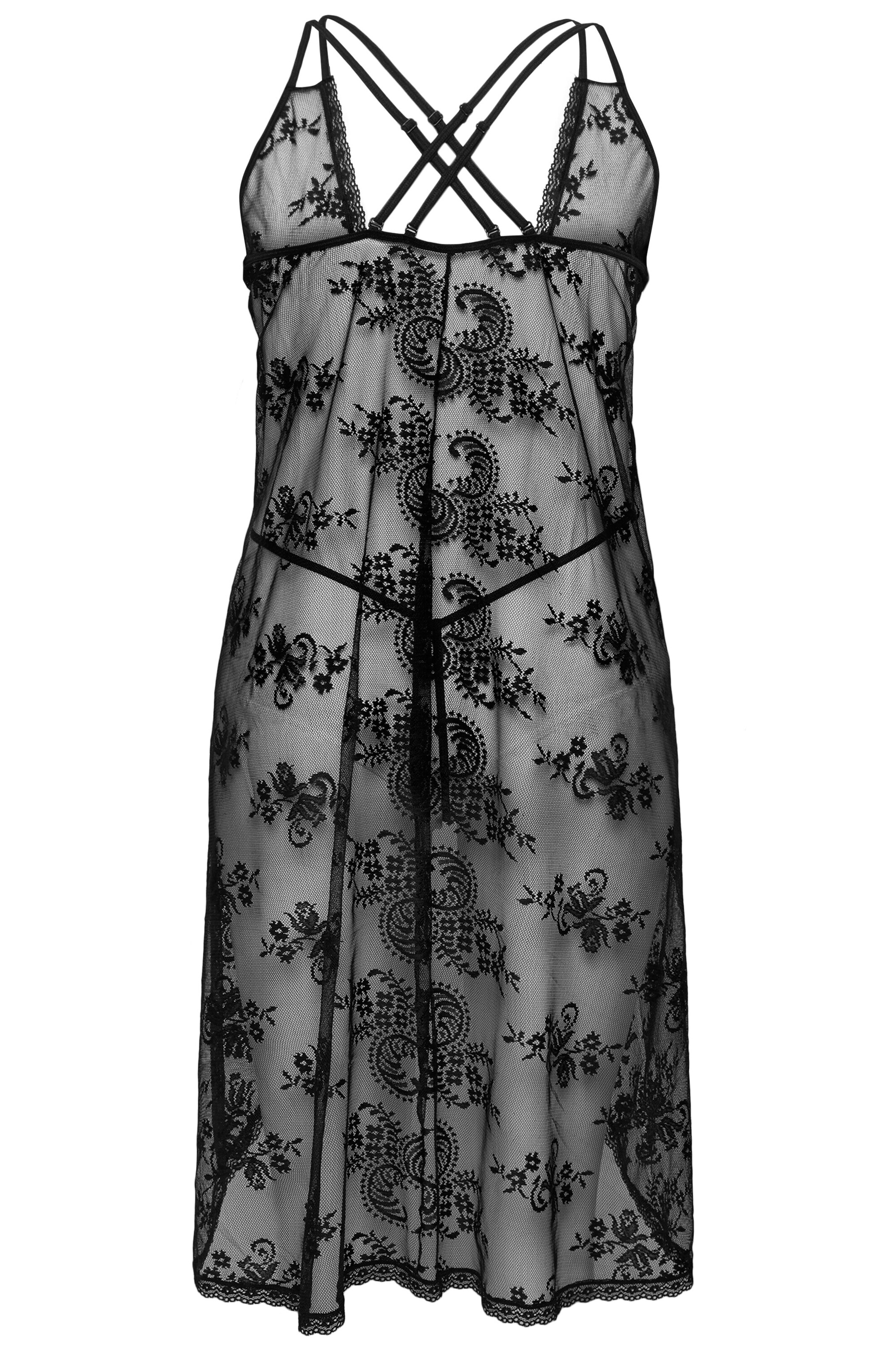 Ulla Popken Negligé in Zwart