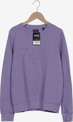 GANT Sweatshirt & Zip-Up Hoodie in S in Purple: front