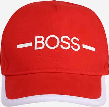 BOSS Kidswear Cap in Rot: predná strana