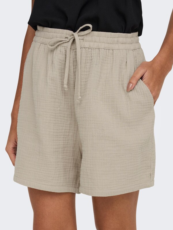 ONLY Loose fit Pants 'ONLThyra' in Dark Beige