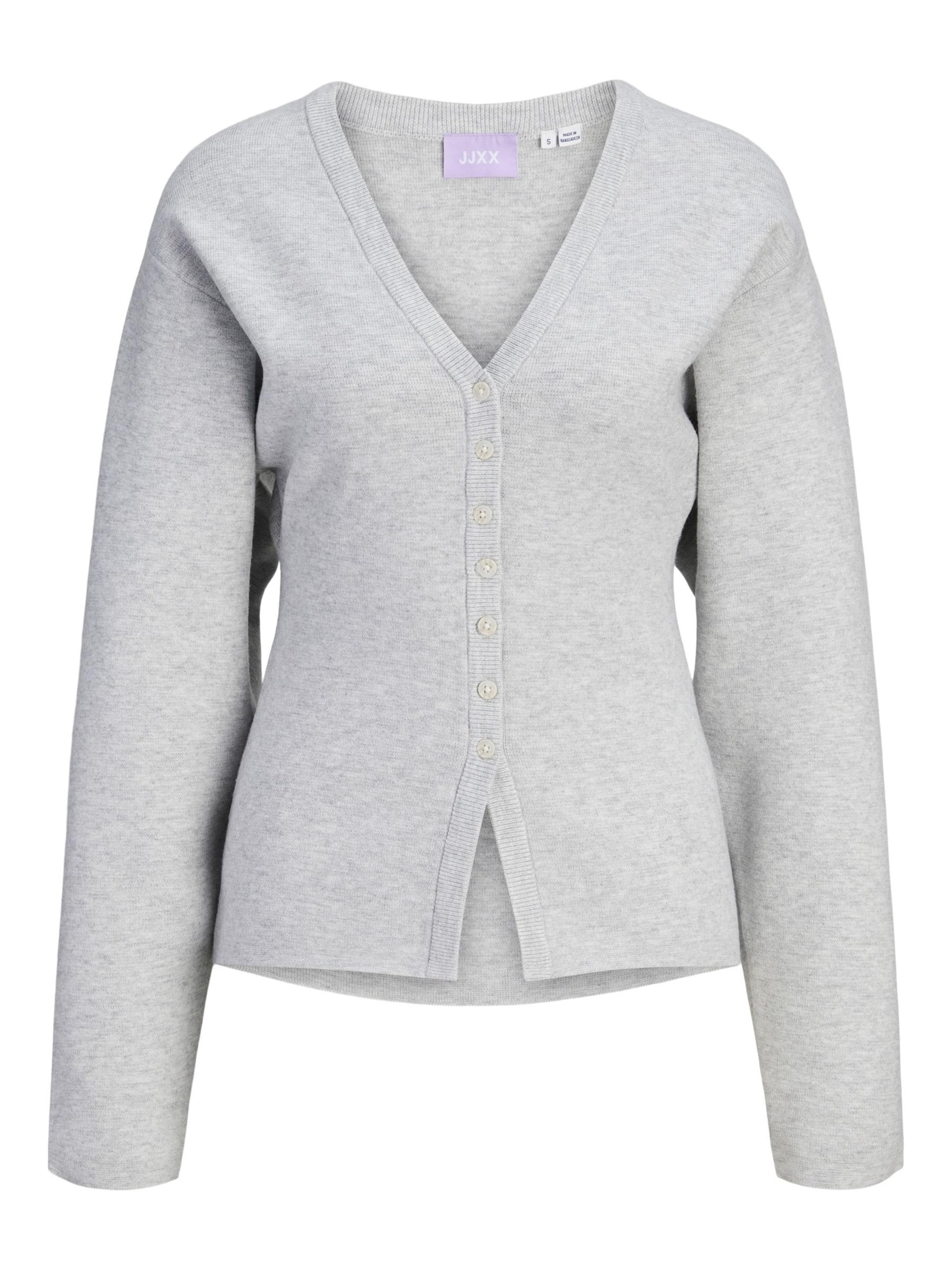 JJXX Gebreid vest 'JXDiana' in Grijs: voorkant