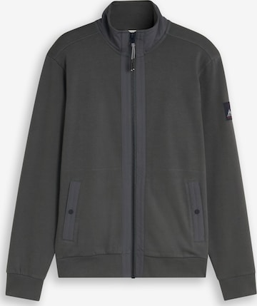 TOM TAILOR - Sudadera con cremallera en verde: frente