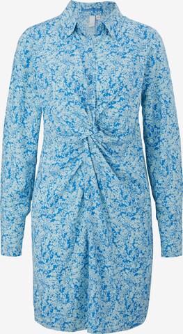 Robe-chemise QS en bleu : devant