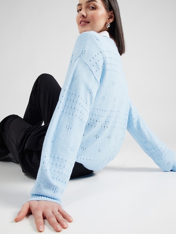 VILA Sweater 'VIRIL' in Blue