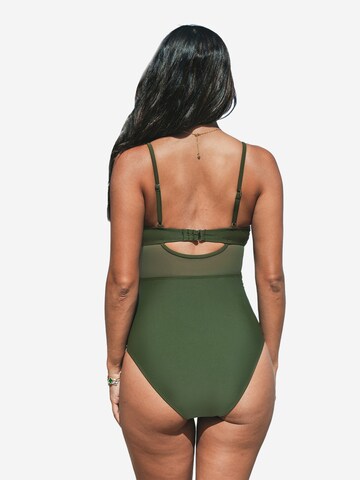 Cupshe Bralette Swimsuit in Green