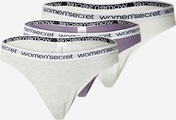 Women' Secret String in Grey: front