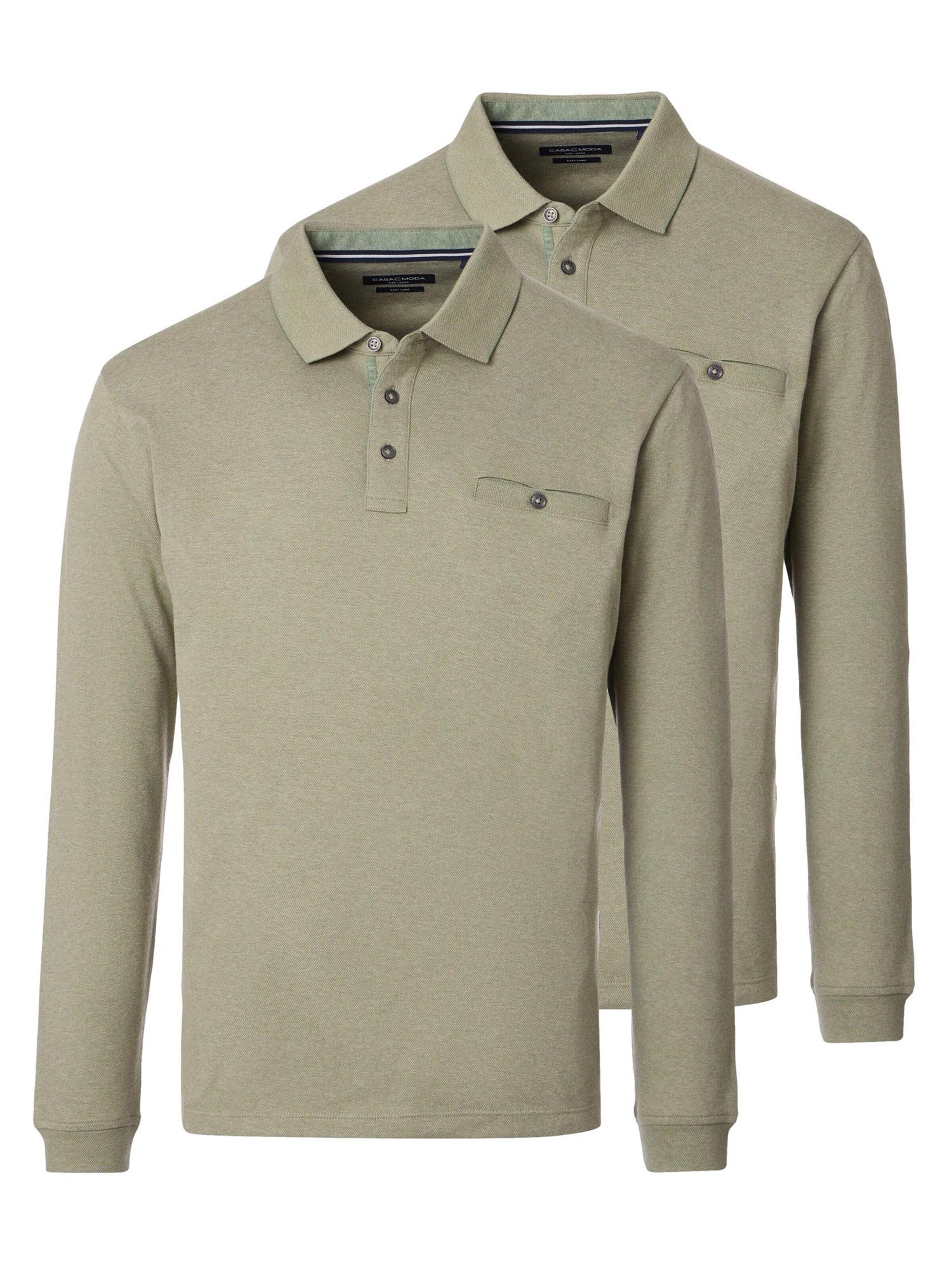 CASAMODA Shirt 'Basic' in Groen: voorkant