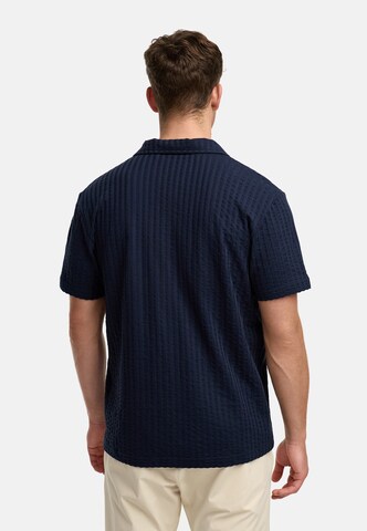 INDICODE JEANS Regular fit Overhemd 'Crepe' in Blauw