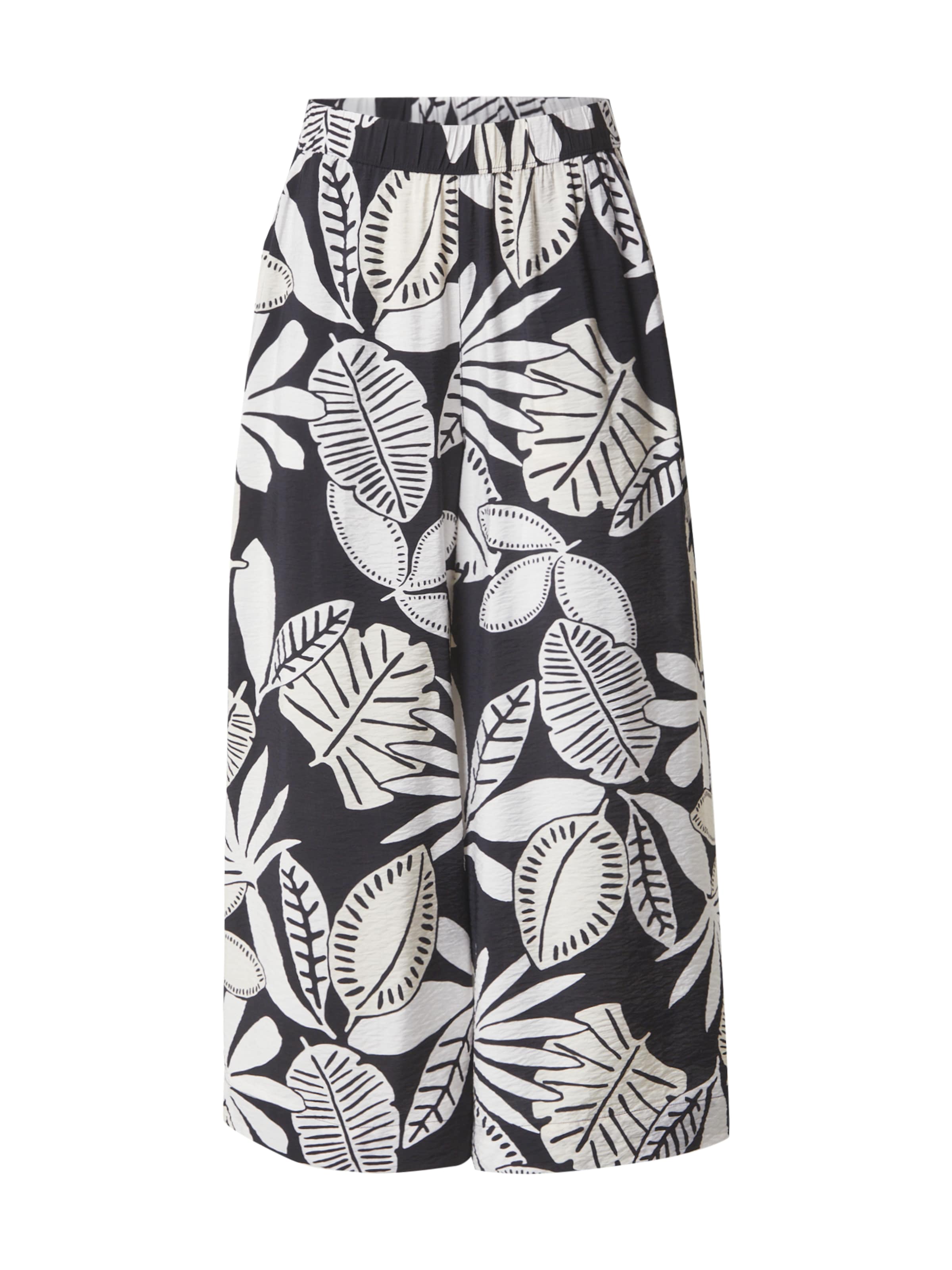 s.Oliver Wide leg Παντελόνι σε μαύρο: μπροστά