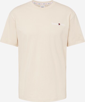 T-Shirt Tommy Jeans en beige : devant