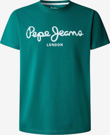 T-Shirt Pepe Jeans en vert : devant