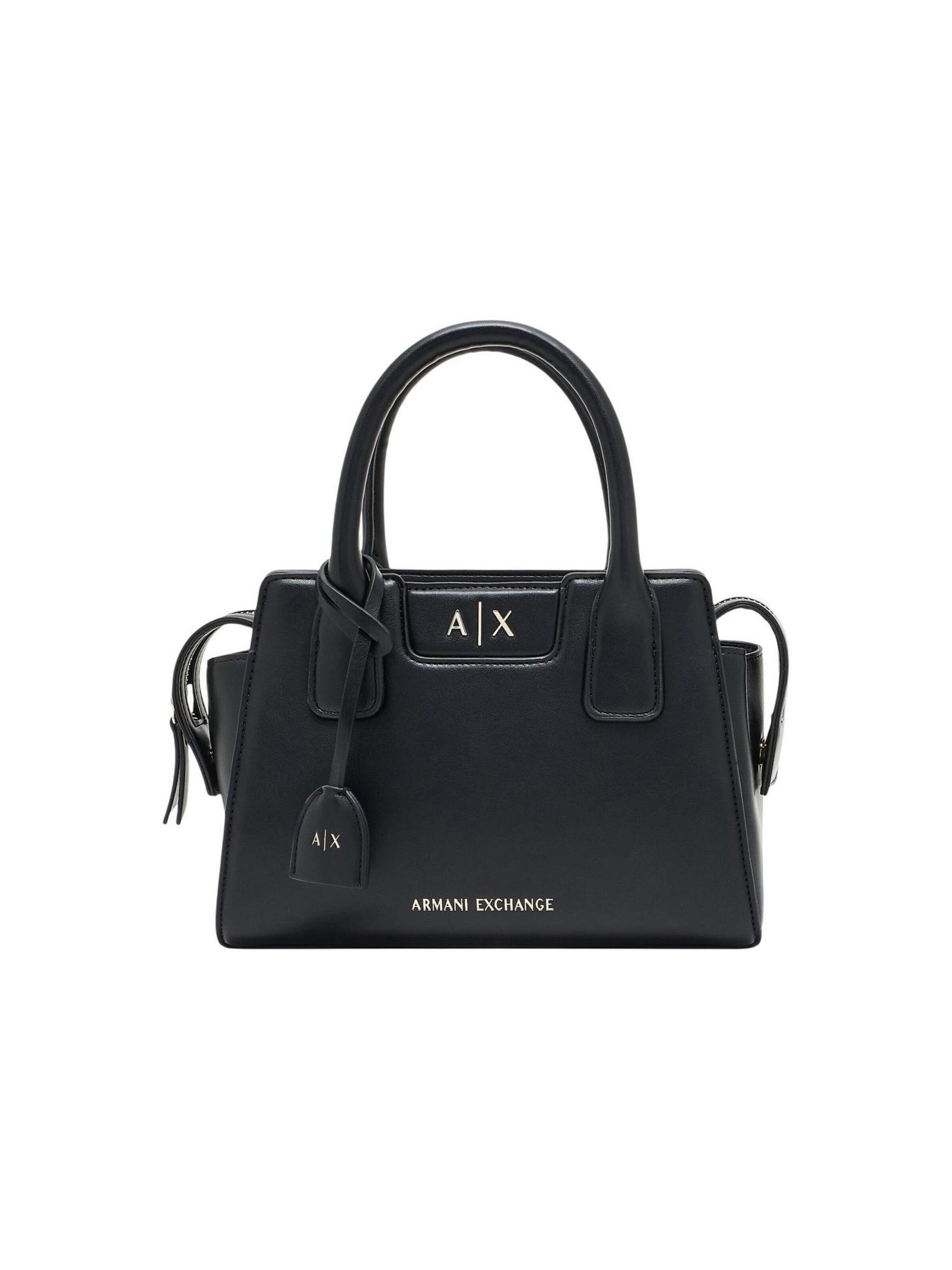 ARMANI EXCHANGE - Bolso de mano 'XW002159 AF26570' en negro: frente