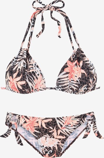 BUFFALO Bikiniset in braun / rosa / schwarz / weiß, Produktansicht