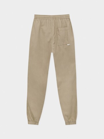 Pull&Bear Tapered Broek in Beige