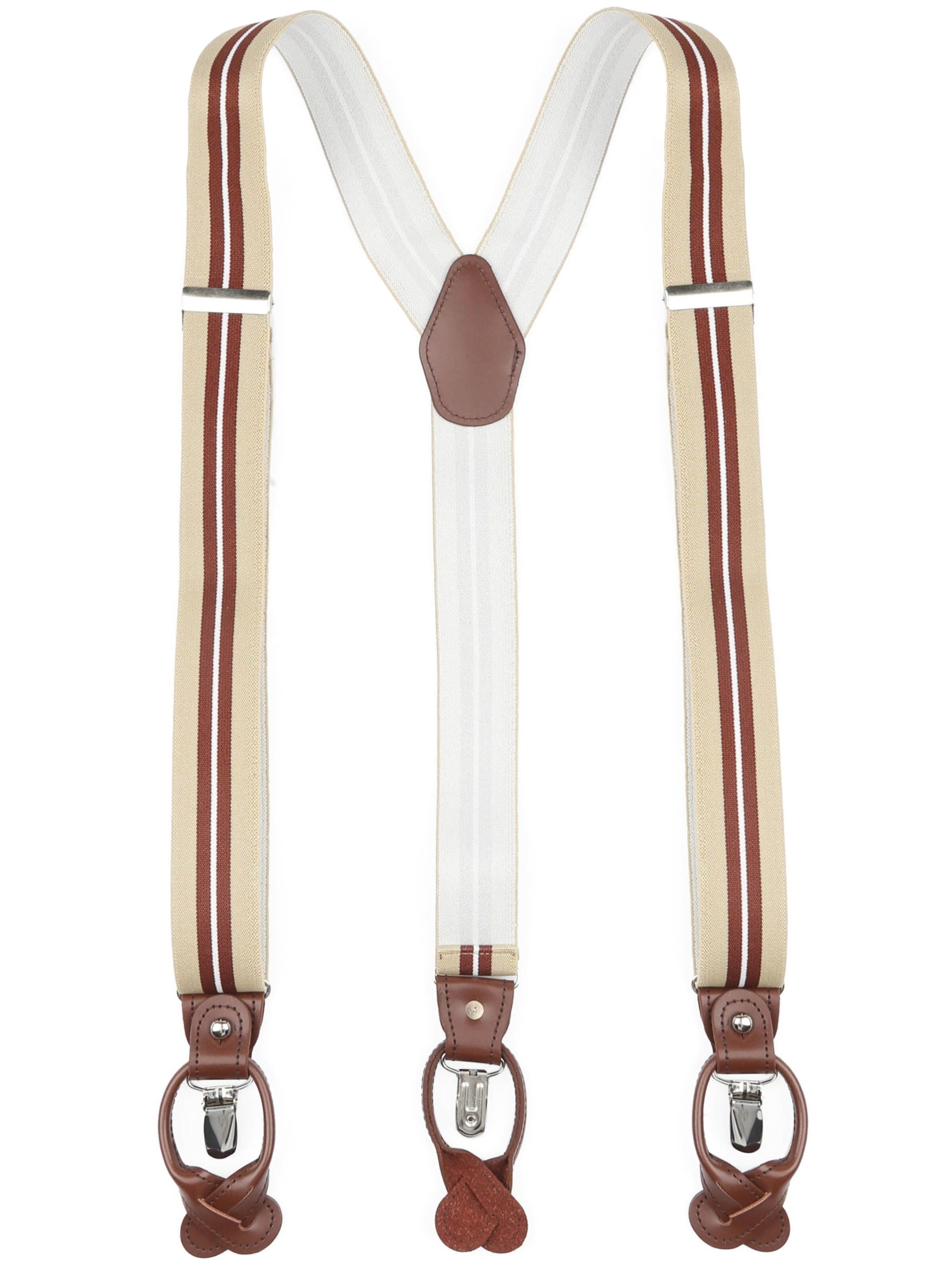 Suitable Bretelles de pantalon en XS-XL en beige, Vue avec produit