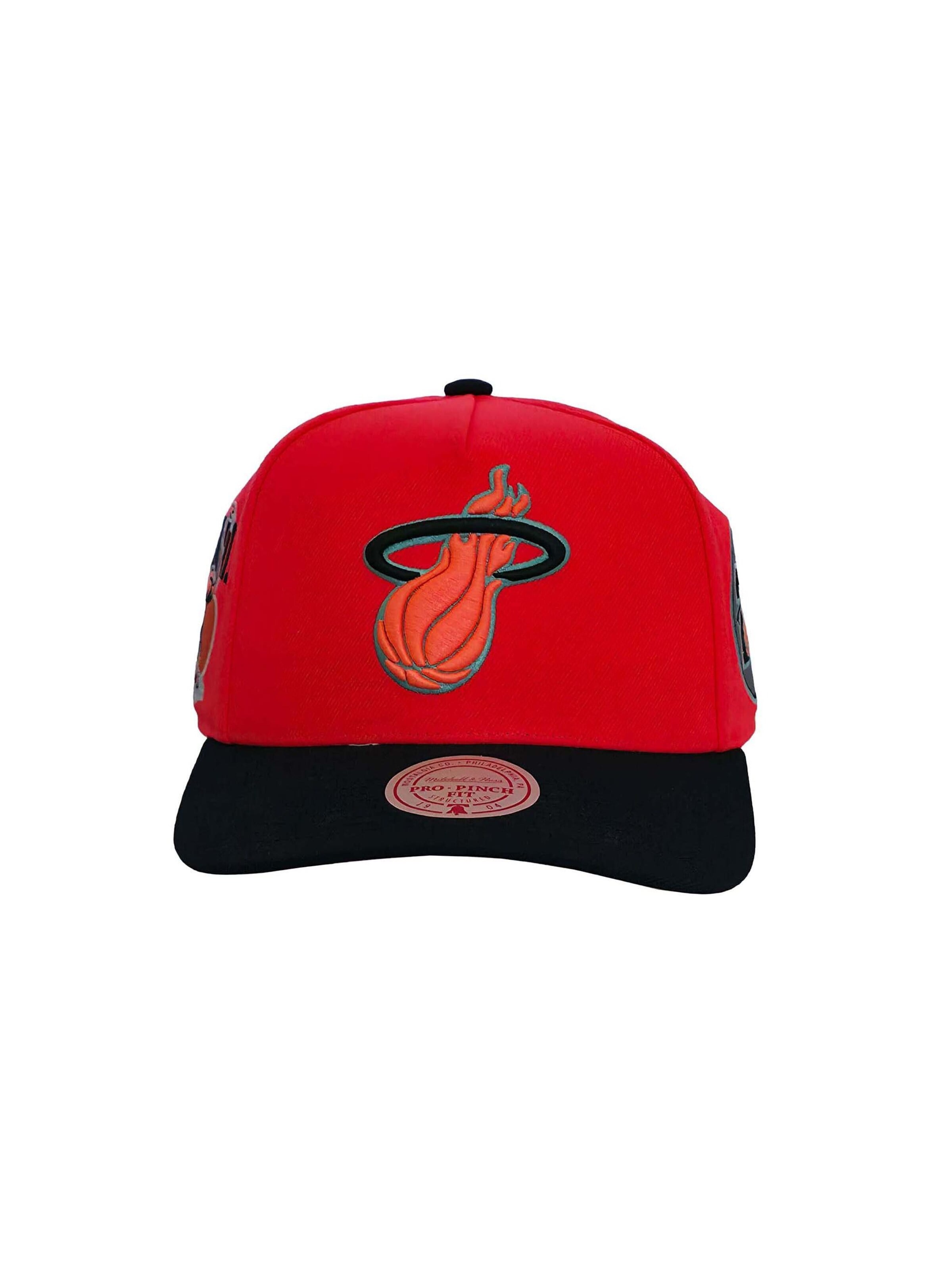 Mitchell & Ness Cap 'Miami Heat In The City Pro' in Red: front