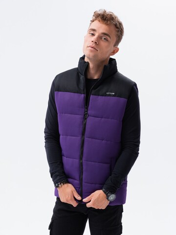 Ombre Vest 'V36' in Purple: front