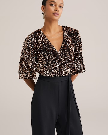 WE Fashion Jumpsuit in Black: front