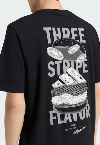 ADIDAS SPORTSWEAR Funkcionalna majica 'Burger Flavor' | črna barva