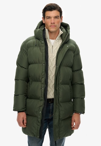 Superdry Winterjas in Groen: voorkant