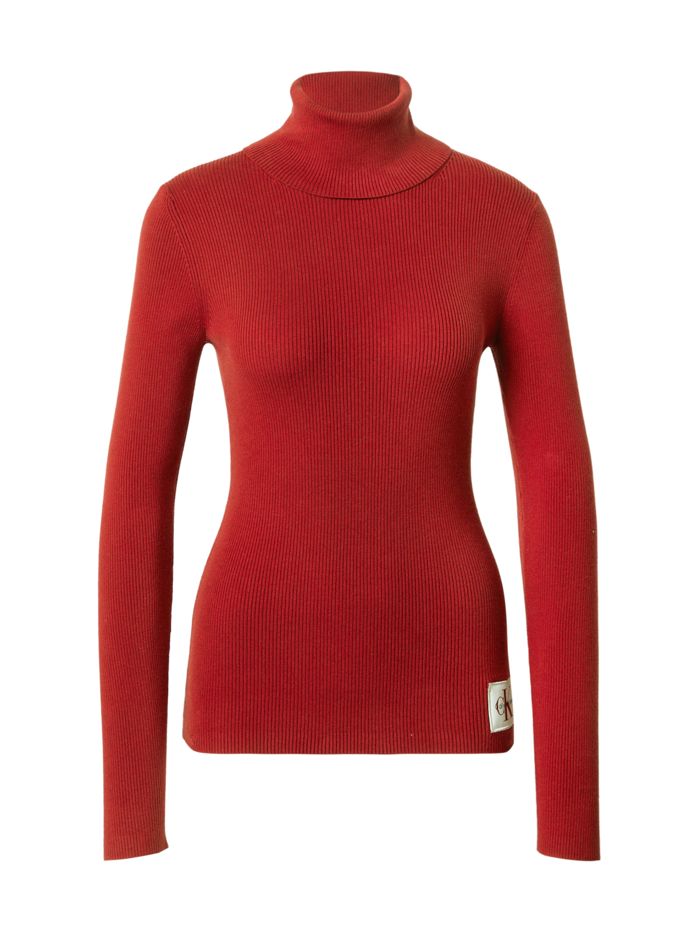 Pull-over Calvin Klein Jeans en rouge : devant