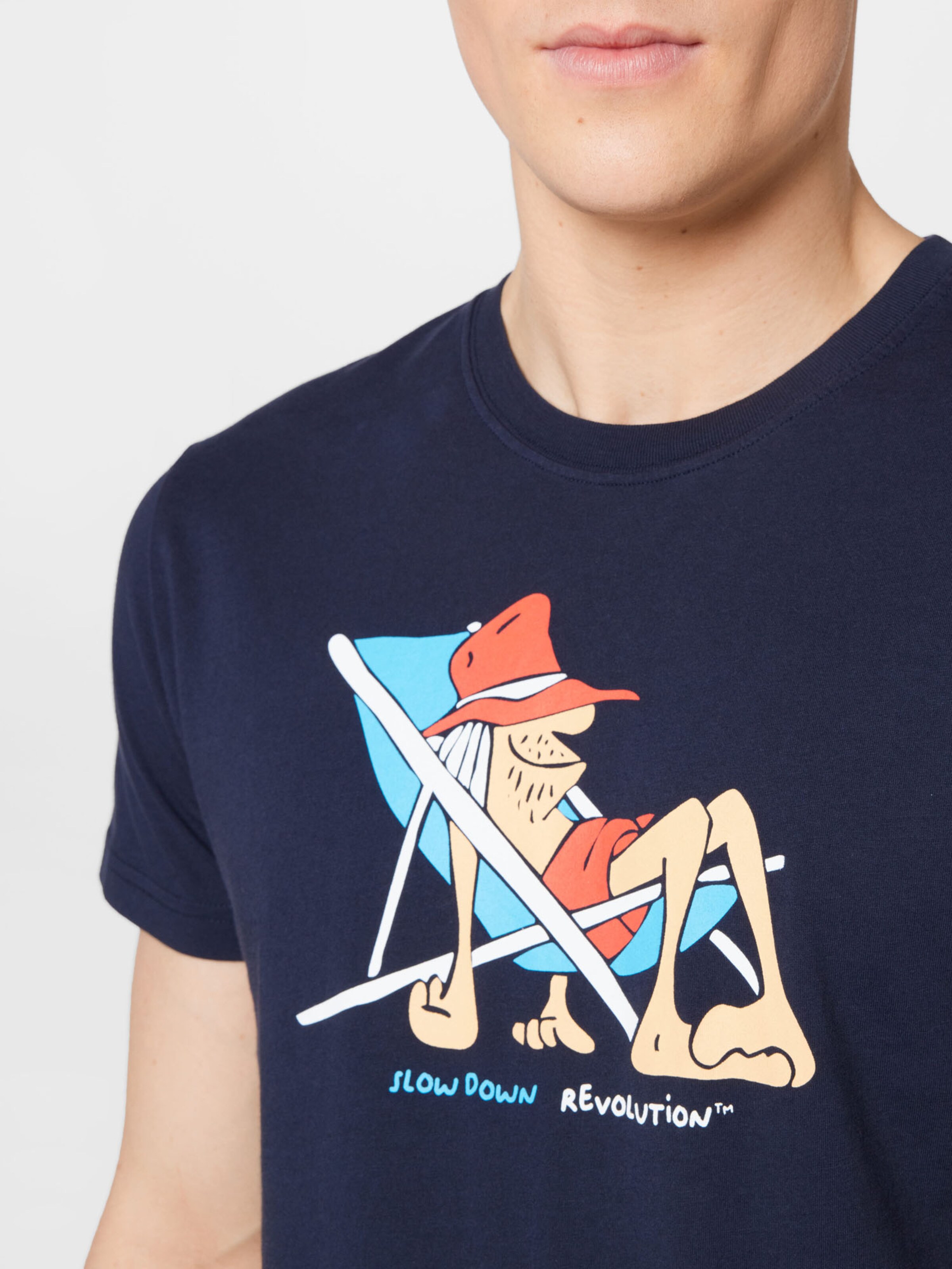 Männer Shirts Revolution T-Shirt in Navy, Hellblau - HZ58423 Männer Shirts Revolution T-Shirt in Navy, Hellblau - HZ58423