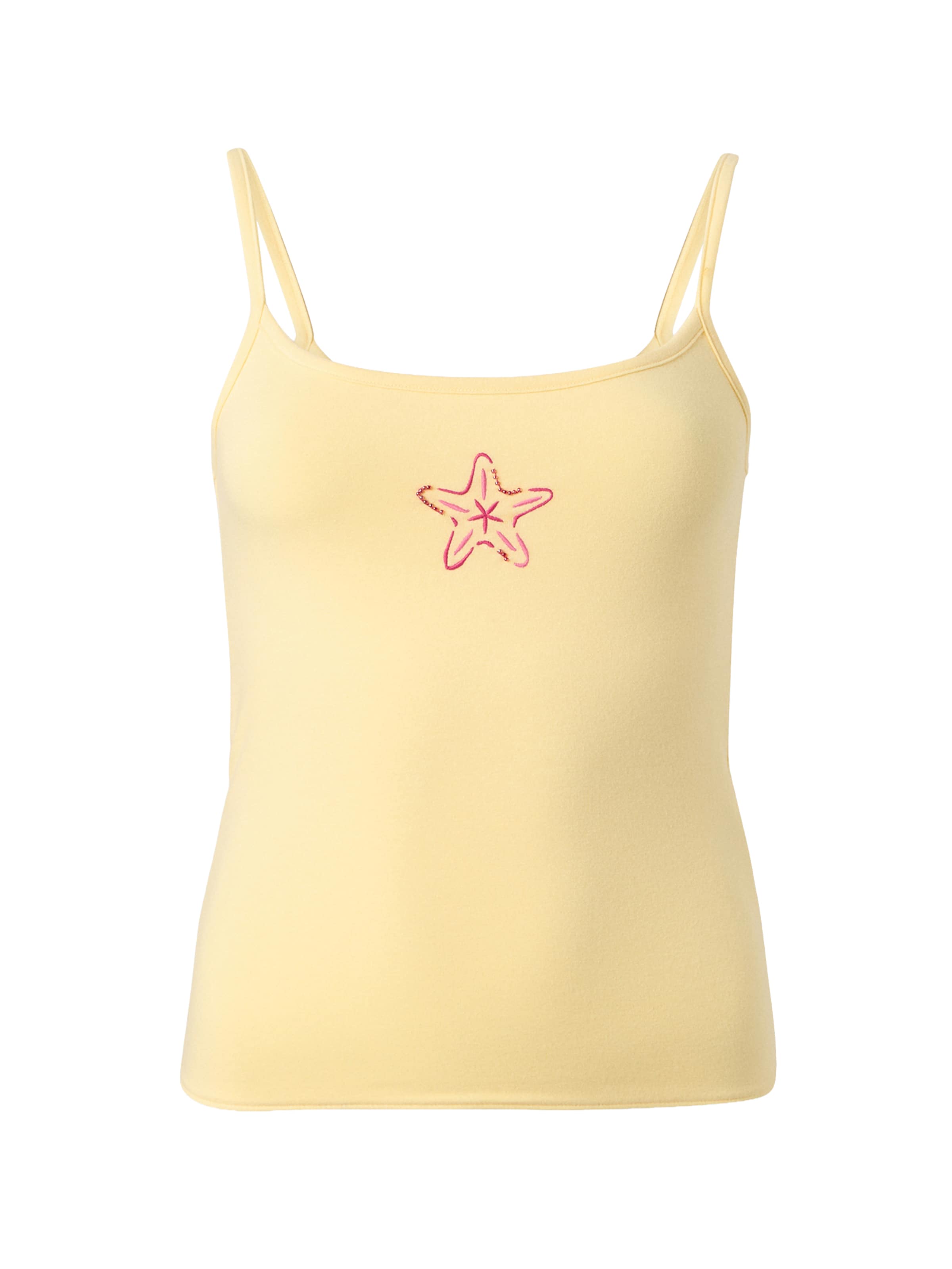 HOLLISTER Topp i gul: framsida