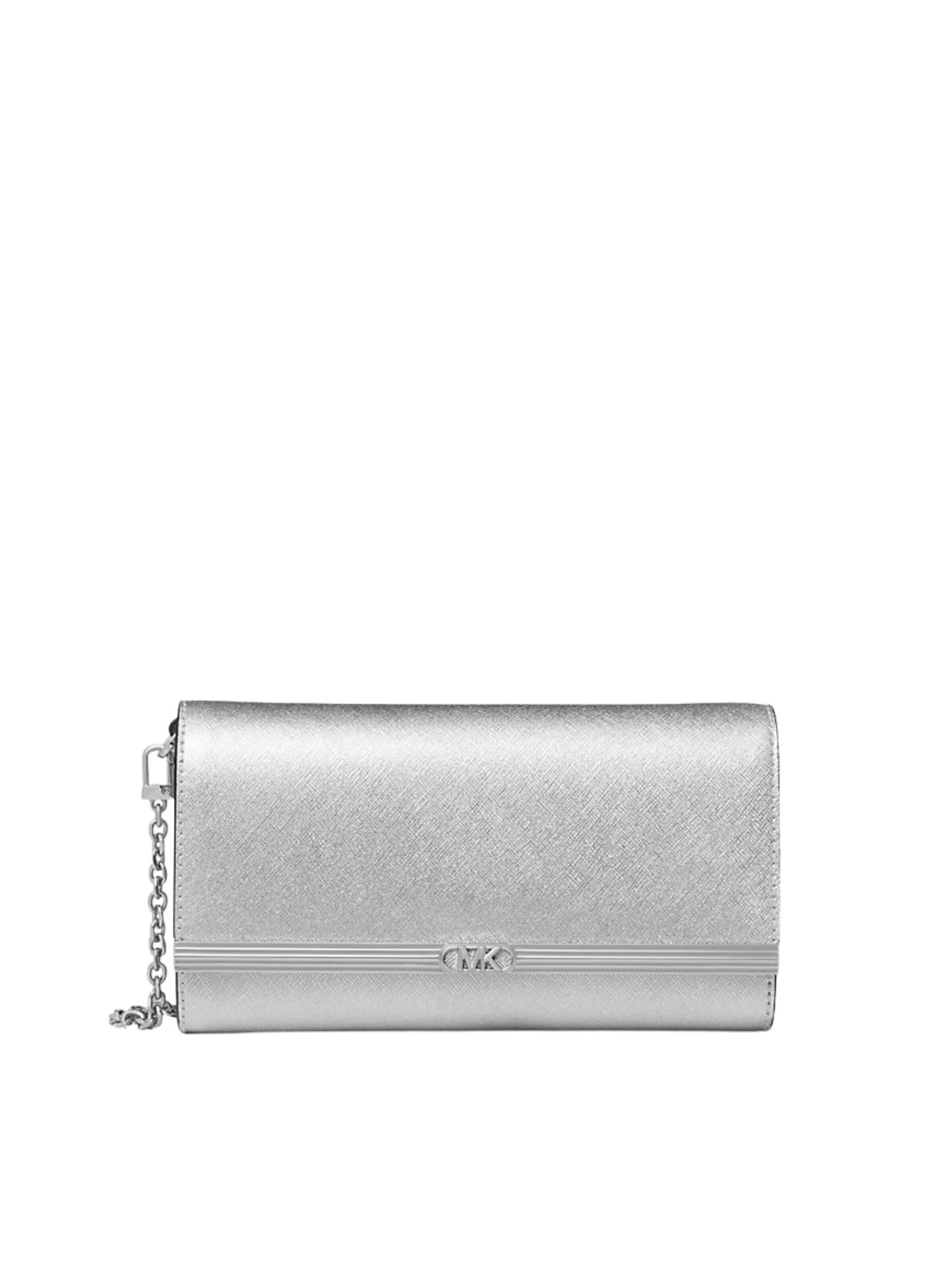 Michael Kors Clutchväska 'MONA' i silver: framsida