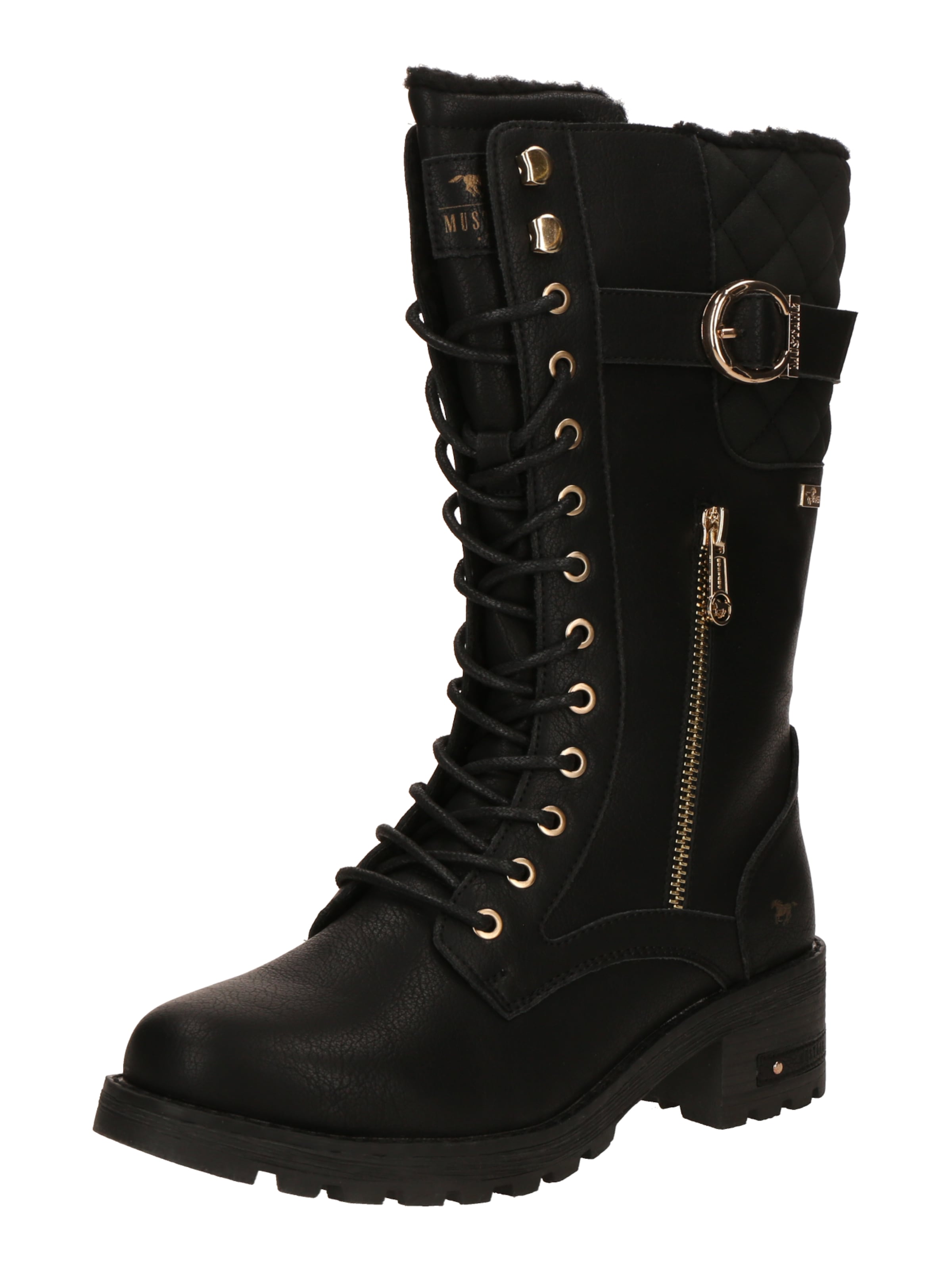 Stivale stringato di MUSTANG in nero: frontale