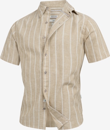 INDICODE JEANS Overhemd ' INTrypper ' in Beige: voorkant
